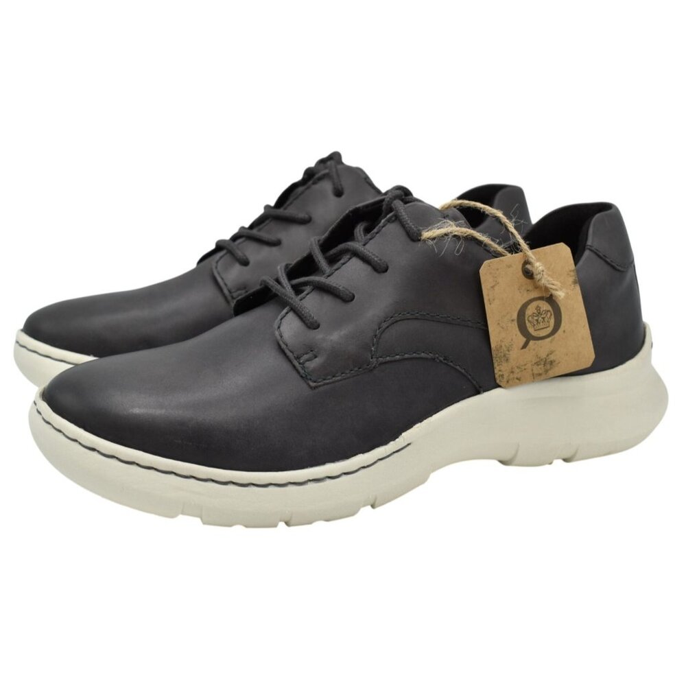 Born Mens Size 9 Cornell Grey Full Grain Leather Lace Up Casual Sneakers Shoes‎